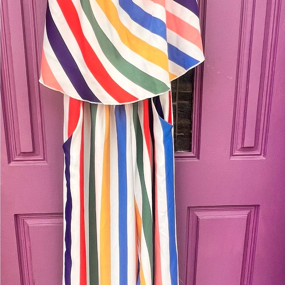 VICI COLLECTION carousel striped pocketed jumpsuit - Picture 9 of 14